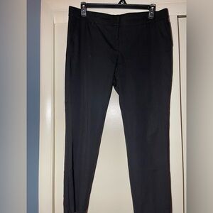 Women’s Black Flat Front Trouser Dress Pants size 14